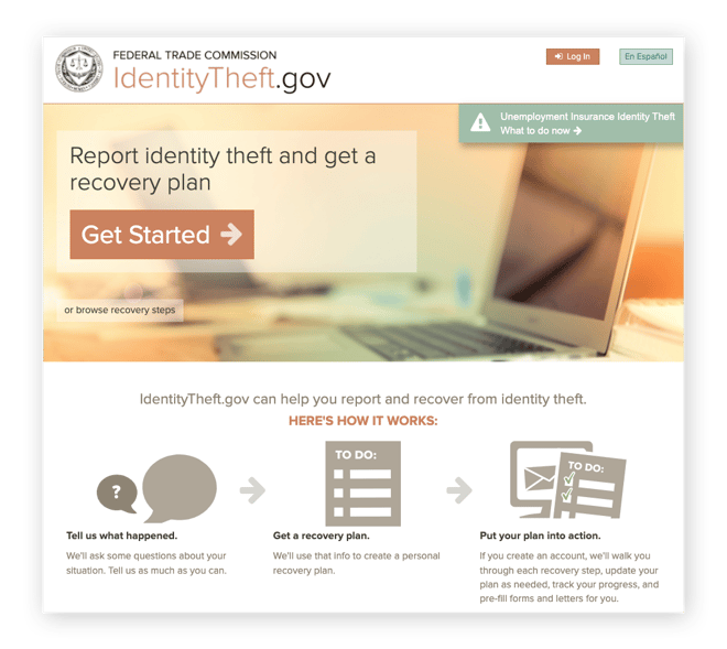 美国政府的身份盗窃网站